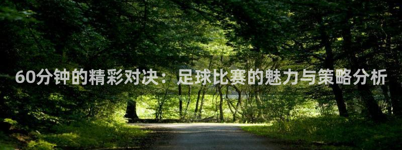 60分钟的精彩对决：足球比赛的魅力与